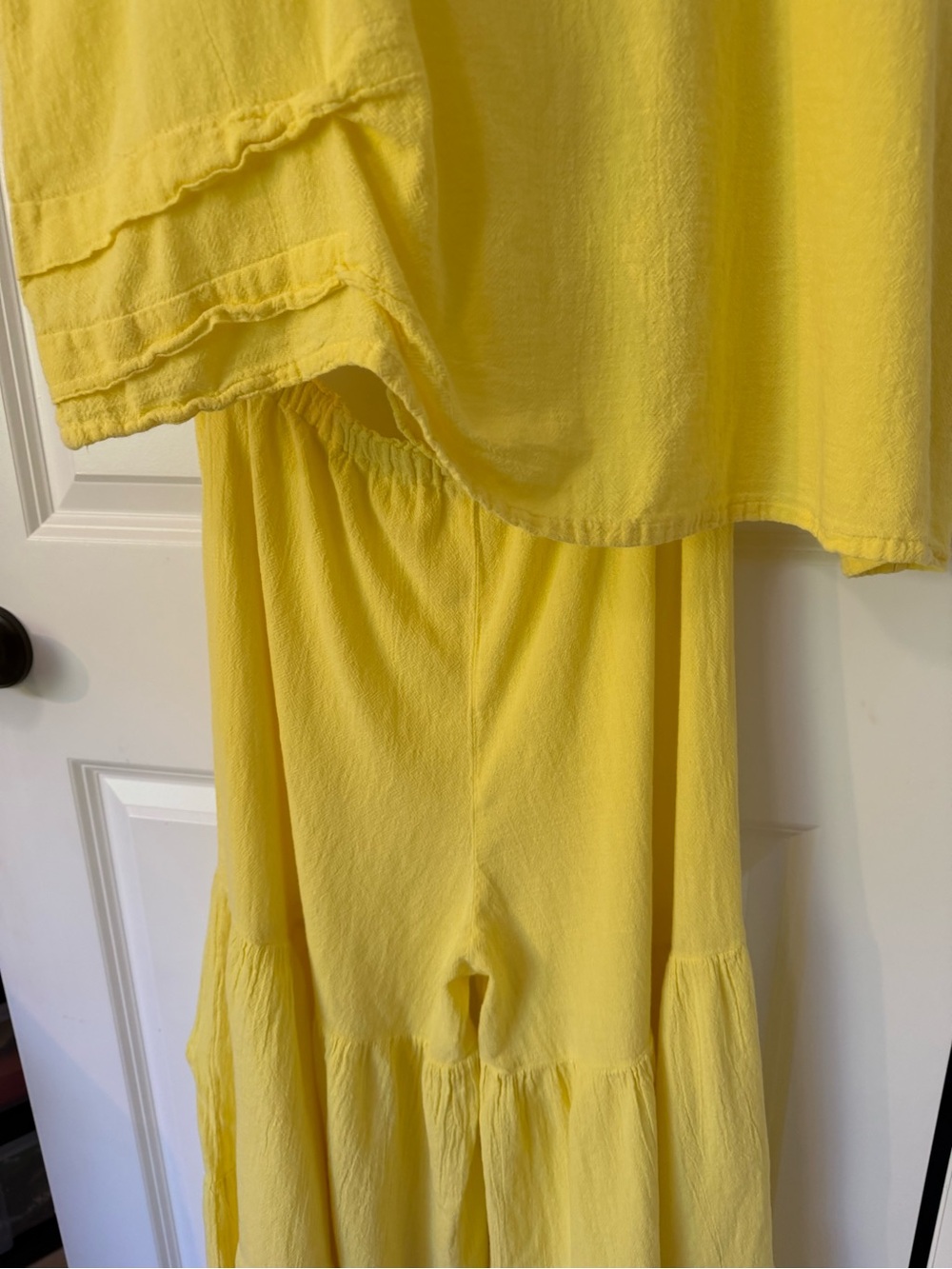 Oh My Gauze! Bright Yellow Lightweight Two-Piece Pantsuit - Picture 7 of 12